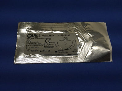 Anglotech RA-1029Q Quill Knotless Tissue-Closure Device PDO Size 0 24cm x 24cm